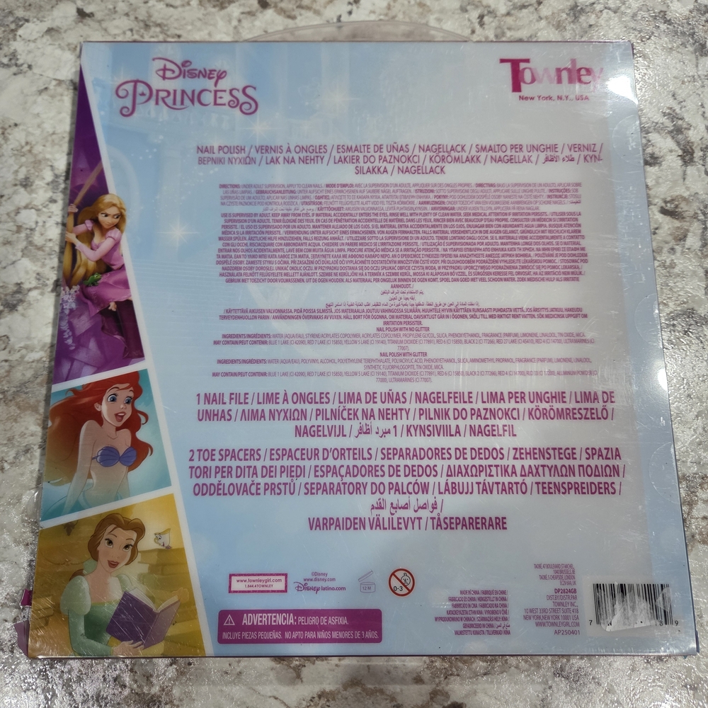 Disney Princess Nail Polish Set - Pink, Blue, Yellow, Green - Picture 2 of 2